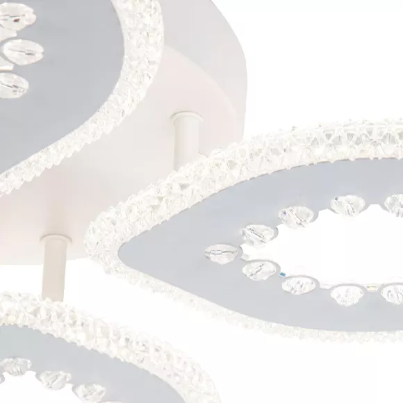 Потолочный светильник Escada Dew 10271/4LED, Белый, Прозрачный, От теплого до холодного, крупный план Потолочный светильник Escada Dew 10271/4LED, Белый, Прозрачный, От теплого до холодного, крупный план