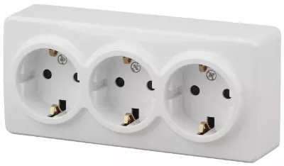 Розетка 2P+E Schuko со шторками Эра 11-2209-01 Б0020703