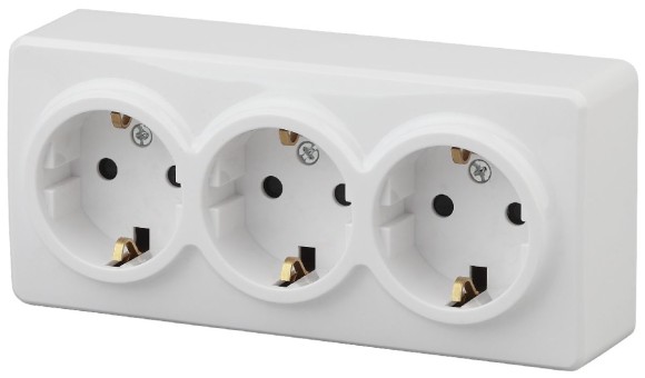 Розетка 2P+E Schuko со шторками Эра 11-2209-01 Б0020703