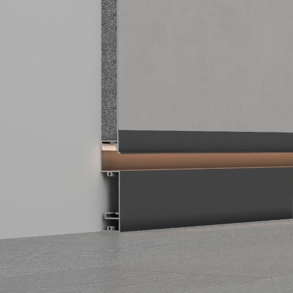 Профиль Arlight PLINTUS-H73-F-2000 BLACK 043480