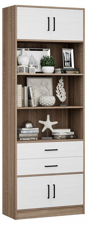 Стеллаж комбинированный Либерти-51-128 MAS_Liberti-51-DS-BT-128