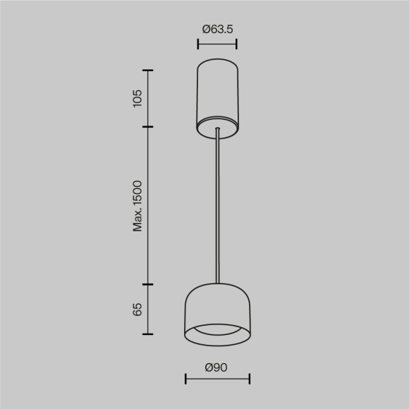 Подвесной светильник Maytoni Comfy P113-L12-3K-B