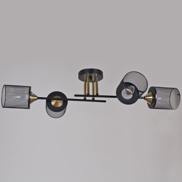 Потолочная люстра Reluce 38460-0.3-04 BK+COPPER