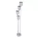 Торшер Escada Denver 1109/4 White/Silver, Белый, Металл, Ткань, основание крупным планом