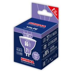 Лампа светодиодная Volpe Norma LED-JCDR-7W/6500K/GU5.3/38D/NR UL-00011189