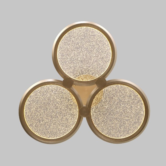 Подвесная светодиодная люстра Eurosvet Crespella 90034/3 золото