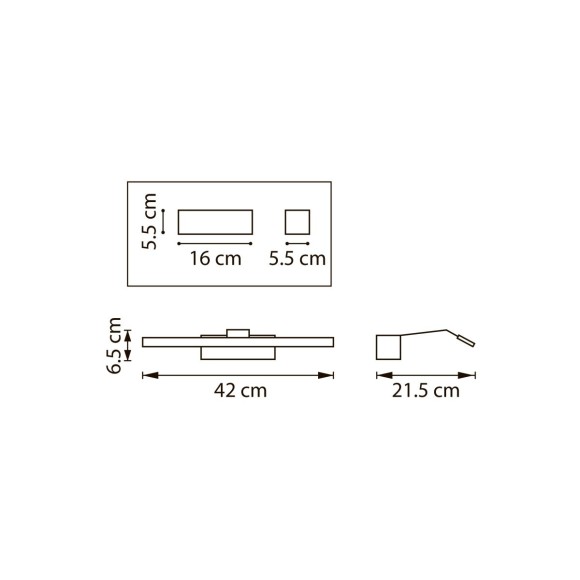 Подсветка для зеркал Lightstar Muro Spec 808687-3