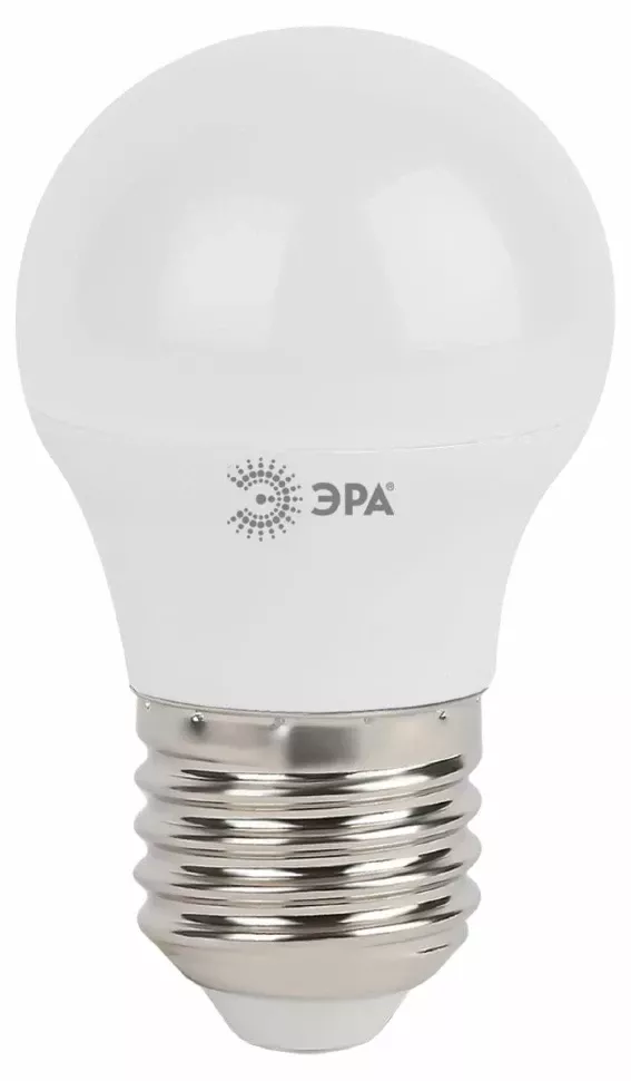 Лампа светодиодная Эра E27 5W 4000K LED P45-5W-840-E27 Б0028488, общий вид Лампа светодиодная Эра E27 5W 4000K LED P45-5W-840-E27 Б0028488, общий вид