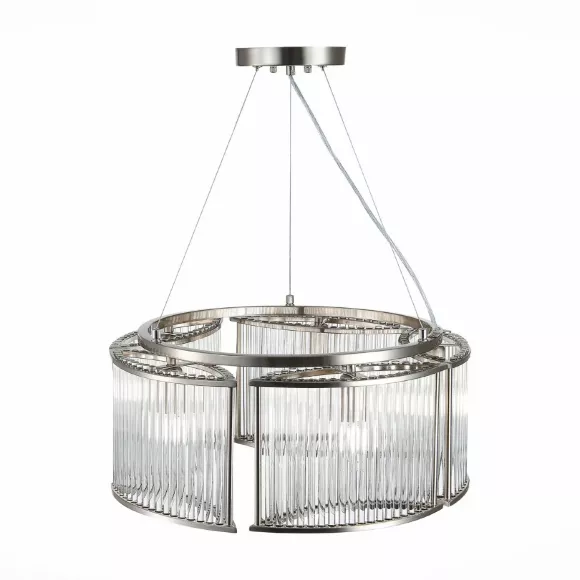Подвесная люстра ST Luce Velletri SL1627.103.05, Хром, Прозрачный, Металл
