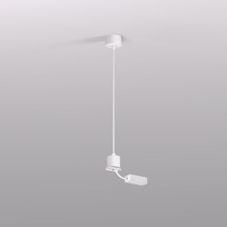 Подвод питания для подвесного монтажа трека Denkirs Smart Base TR2124-WH