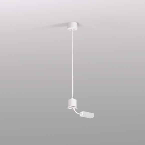 Подвод питания для подвесного монтажа трека Denkirs Smart Base TR2124-WH