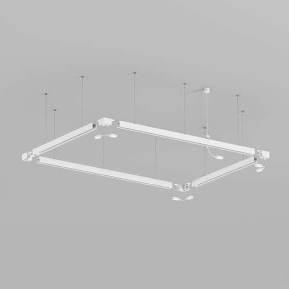 Подвод питания для подвесного монтажа трека Denkirs Smart Base TR2124-WH