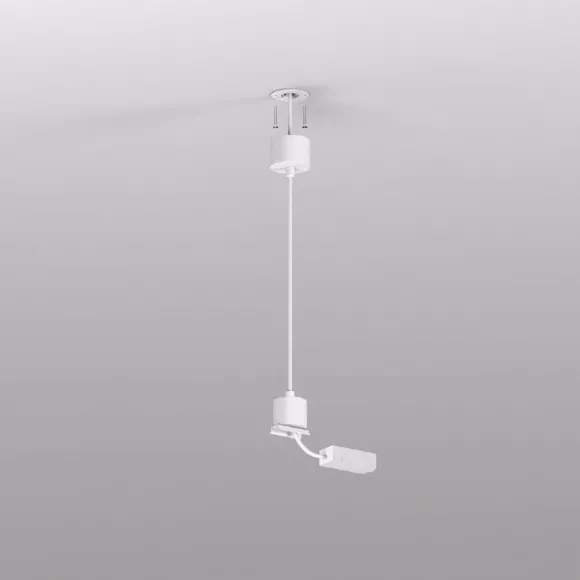 Подвод питания для подвесного монтажа трека Denkirs Smart Base TR2124-WH, Белый, Алюминий Подвод питания для подвесного монтажа трека Denkirs Smart Base TR2124-WH, Белый, Алюминий