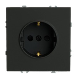 Розетка 1-местная с/з с защитной шторкой Stekker Эмили RST16-5110-05ZK 50251