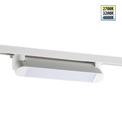 Трековый однофазный двухжильный светильник с переключателем цветовой температуры Novotech Port Iter 359793