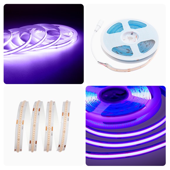 Светодиодная лента Apeyron 2м, 24В, 14Вт/м, COB, 512д/м, IP20 Фиолетовый 206ОО