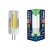 Лампа светодиодная (UL-00006744) Uniel G4 5W 3000K прозрачная LED-JC-220/5W/3000K/G4/CL GLZ09TR