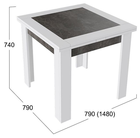Стол обеденный Хьюстон Тип 3 TRI_197645