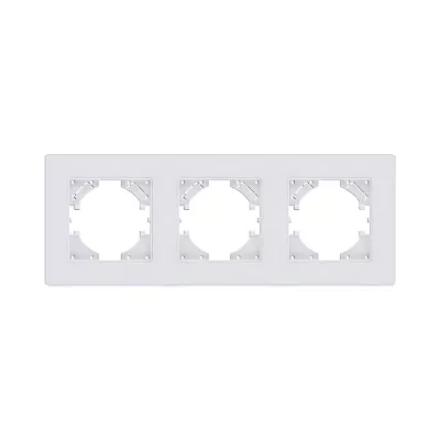 Рамка 3-постовая, белый Kollinger Eleganz Acryl EA3WH