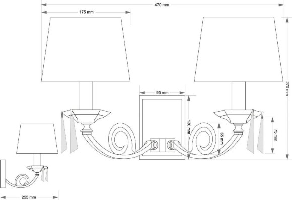 Бра Kutek Monza MON-K-2(P/A)