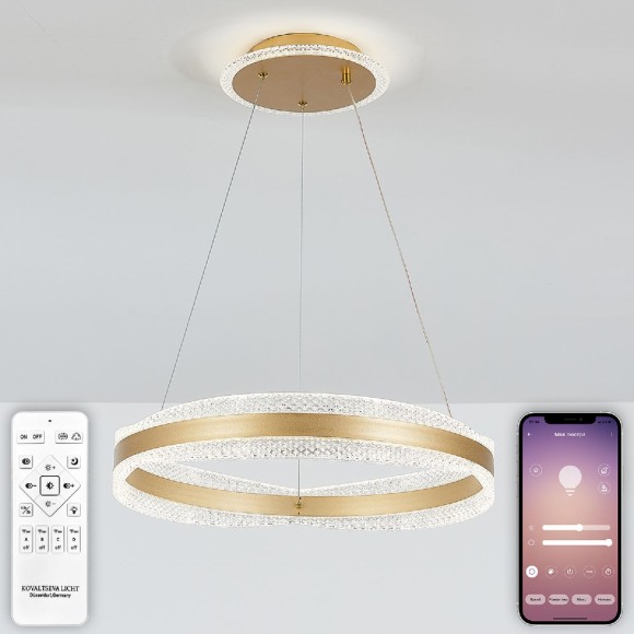 Подвесная светодиодная люстра с пультом управления Natali Kovaltseva INNOVATION STYLE 83143