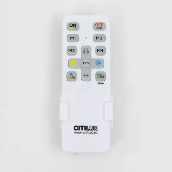 Потолочный светильник Citilux Купер CL72495G0, Белый, RGB, Металл, пульт управления