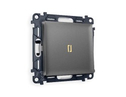 Комплект механизма 1-кл выключателя с подсветкой Ambrella Volt Alfa MA652010