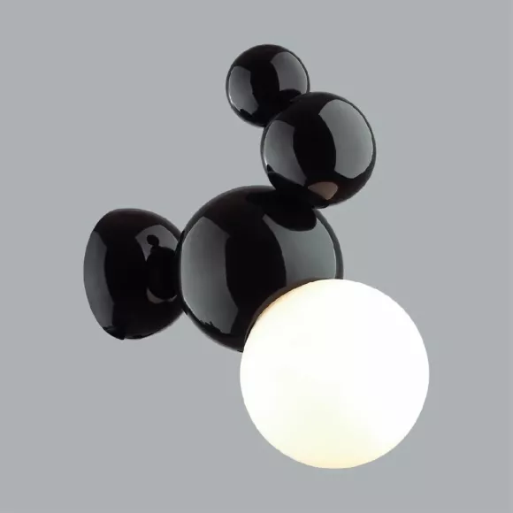 Настенный светильник Lumion Blasen 6566/1W, Черный, Белый, Металл