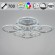 Потолочная светодиодная люстра с пультом управления Reluce 09812-3.3-4+4D CR (RGB)