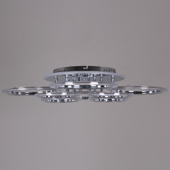 Потолочная светодиодная люстра с пультом управления Reluce 09812-3.3-4+4D CR (RGB)