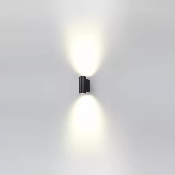 Уличный настенный светильник Odeon Light Long 7071/16WL, Черный, Теплый белый, Металл Уличный настенный светильник Odeon Light Long 7071/16WL, Черный, Теплый белый, Металл