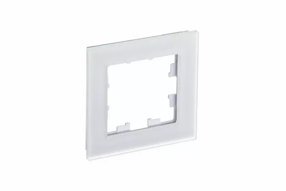 Рамка 1-ая Systeme Electric AtlasDesign Nature Матовое стекло белый ATN330101