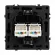 Розетка компьютерная двойная софт-тач черный оникс Arlight SCT-MPC2-SFPL-BK (2хRJ-45, CAT6) 054313(1)
