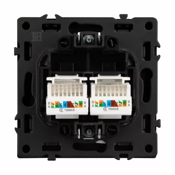 Розетка компьютерная двойная софт-тач черный оникс Arlight SCT-MPC2-SFPL-BK (2хRJ-45, CAT6) 054313(1) Розетка компьютерная двойная софт-тач черный оникс Arlight SCT-MPC2-SFPL-BK (2хRJ-45, CAT6) 054313(1)