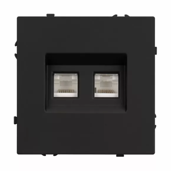 Розетка компьютерная двойная софт-тач черный оникс Arlight SCT-MPC2-SFPL-BK (2хRJ-45, CAT6) 054313(1) Розетка компьютерная двойная софт-тач черный оникс Arlight SCT-MPC2-SFPL-BK (2хRJ-45, CAT6) 054313(1)