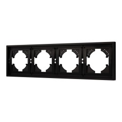 Рамка пластиковая на 4 поста Arlight FRM-TENDO-PL-4-BK 053848