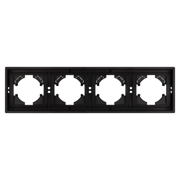 Рамка пластиковая на 4 поста Arlight FRM-TENDO-PL-4-BK 053848