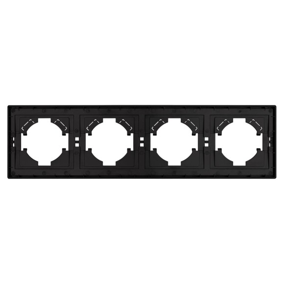 Рамка пластиковая на 4 поста Arlight FRM-TENDO-PL-4-BK 053848