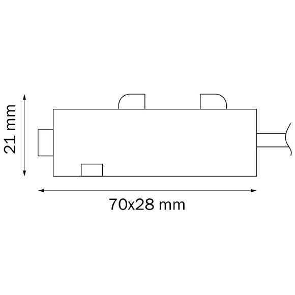 Питание боковое трековое однофазное Lightstar Teta 505116