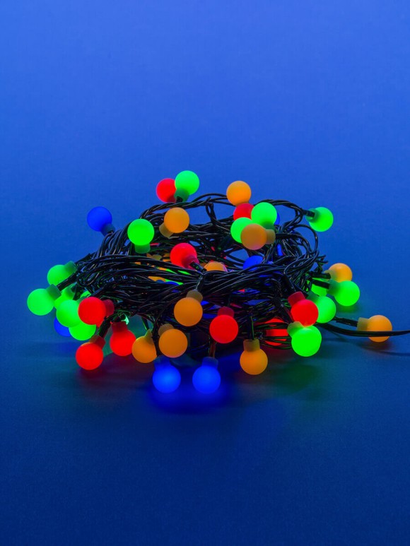 Светодиодная гирлянда (07928) Uniel Шарики 220V разноцветный ULD-S0540-060/DGA MULTI IP20 COLORBALLS