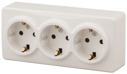 Розетка 2P+E Schuko со шторками Эра 11-2209-02 Б0020704