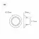 Встраиваемый светодиодный светильник Arlight LTD-70WH 5W Warm White 018420, 3000, Теплый белый, Современный