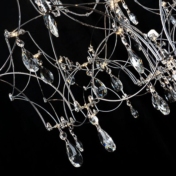 Подвесная светодиодная люстра с пультом управления Modelux ML.7815.600P CH