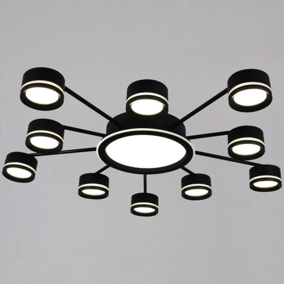 Потолочная люстра Reluce 20590-0.3-5+5+1 Black