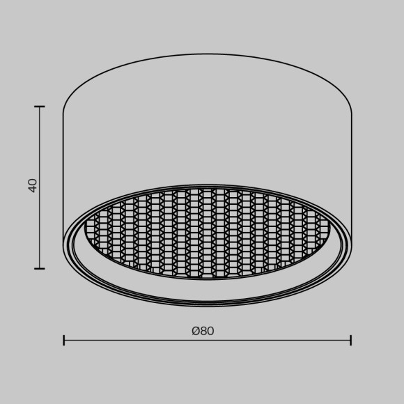 Накладной светильник Maytoni Glare C122CL-L7-3K-W