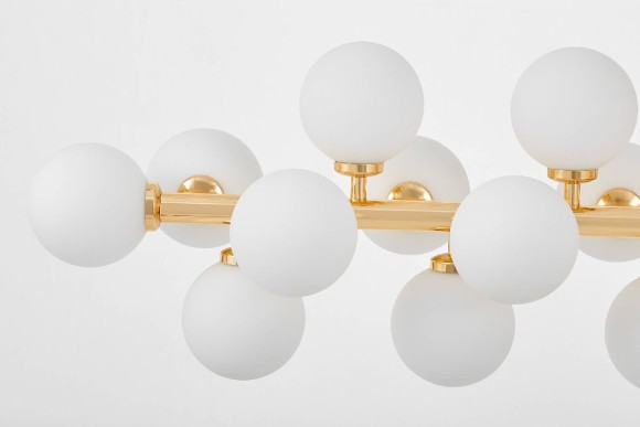 Люстра на штанге Lumina Deco Marsiada LDP 6033-24 GD