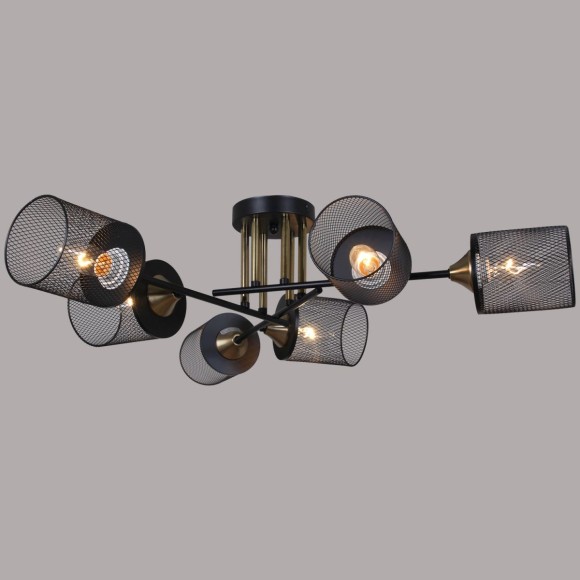 Потолочная люстра Reluce 38460-0.3-06 BK+COPPER