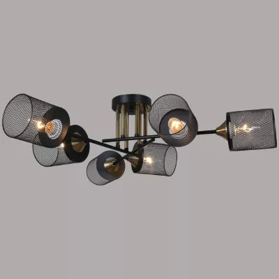 Потолочная люстра Reluce 38460-0.3-06 BK+COPPER