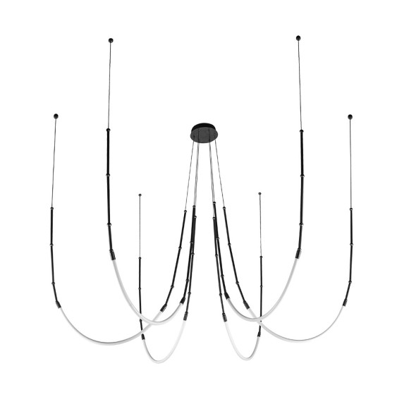 Подвесная светодиодная люстра Arte Lamp Klimt A2850SP-42BK