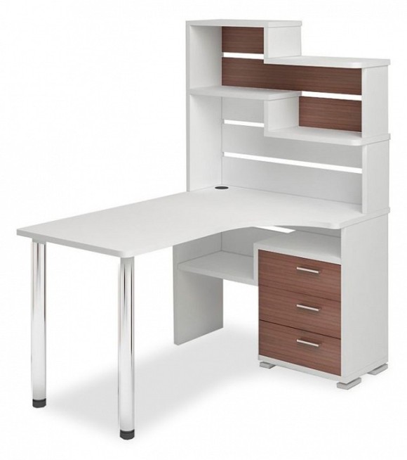 Стол компьютерный Домино СР-132-150 БЕШ-Ч-ПРАВ MER_SR-132-150_BESH-CH-PRAV